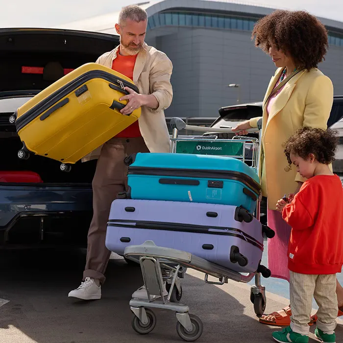 Family with Luggage