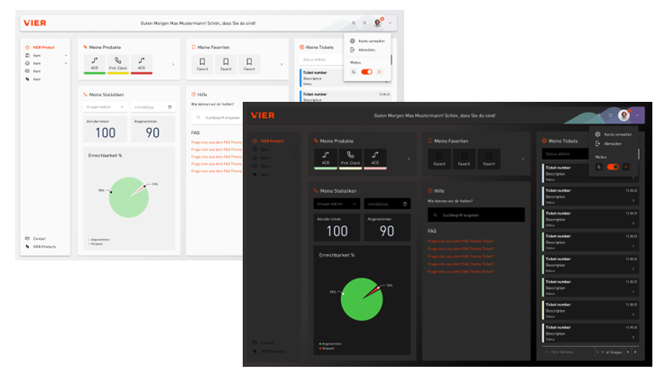 Dark-Light-Theme VIER Design System