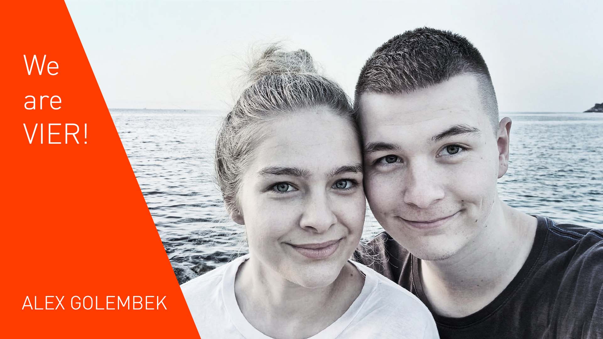 Alexander Golembek, VIER IT System Specialist, with his partner Lea.