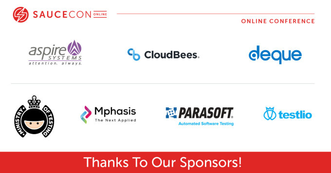 Thank you to our sponsors of SauceCon 2020