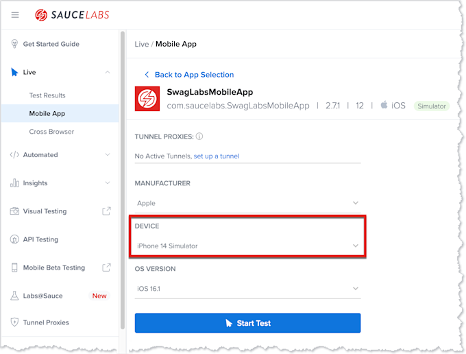 How to Inspect Element on iPhone Sauce Labs