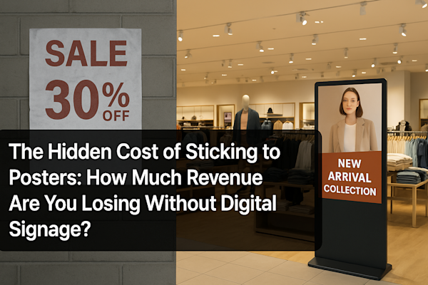 The Hidden Cost of Sticking to Posters: How Much Revenue Are You Losing Without Digital Signage?
