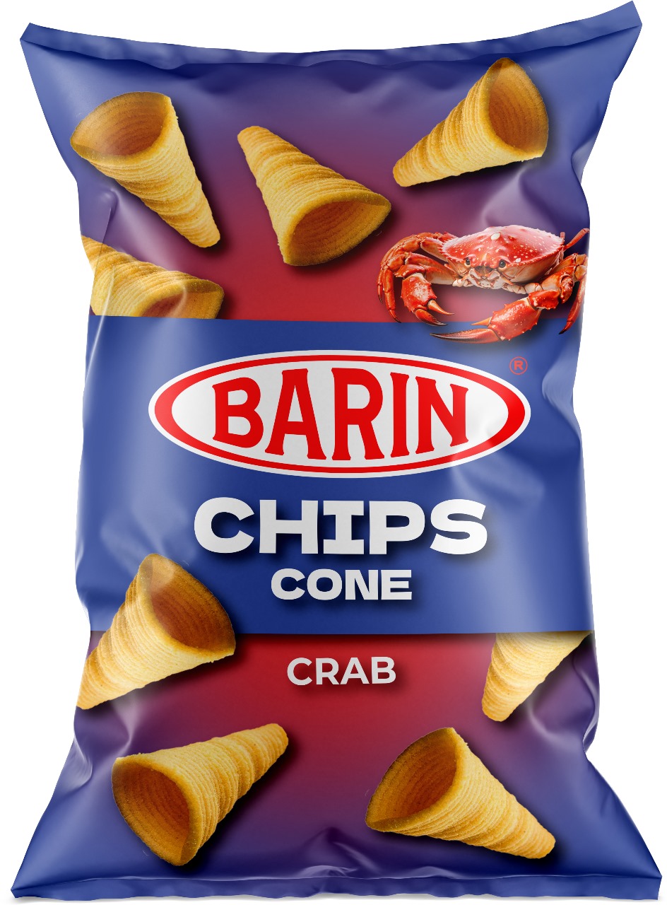 Chips-uri «BARIN» cone cu gust de „Crab” 130g image