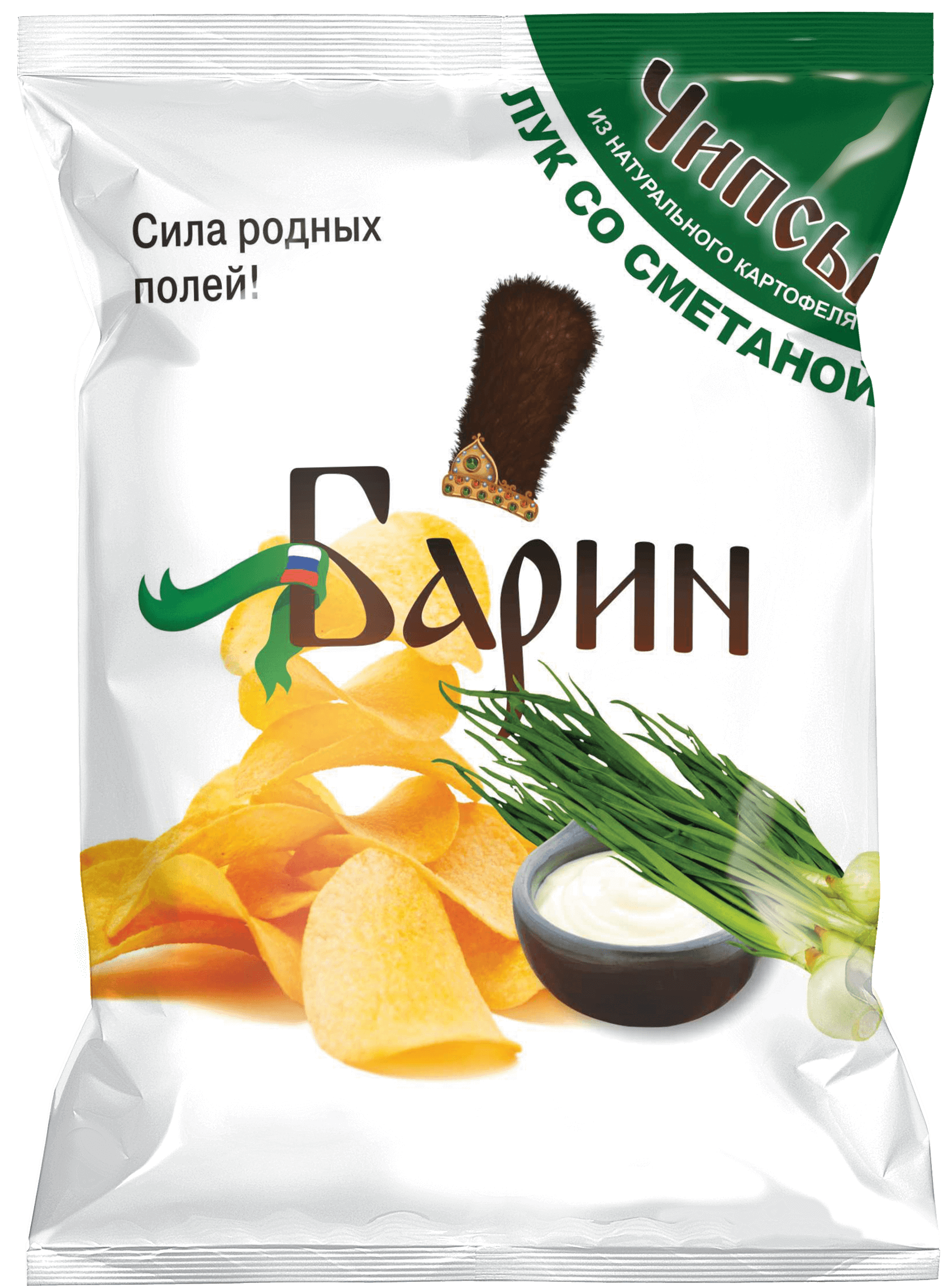 Chips-uri «BARIN» cu gust de „Ceapă verde și smântână” 140g image