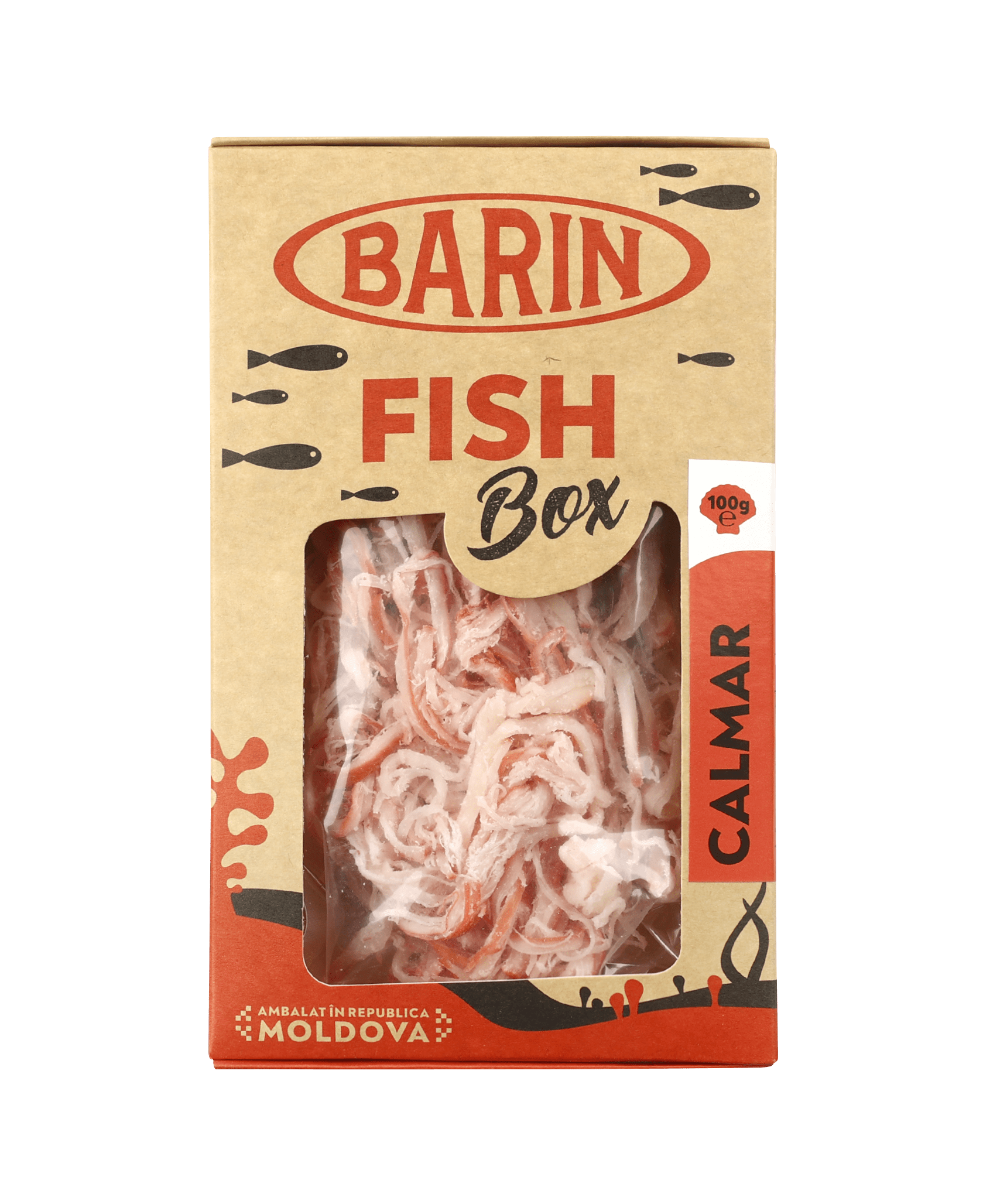 Calmar pai sărat uscat gust de Crab «BARIN» cutie carton 100g image