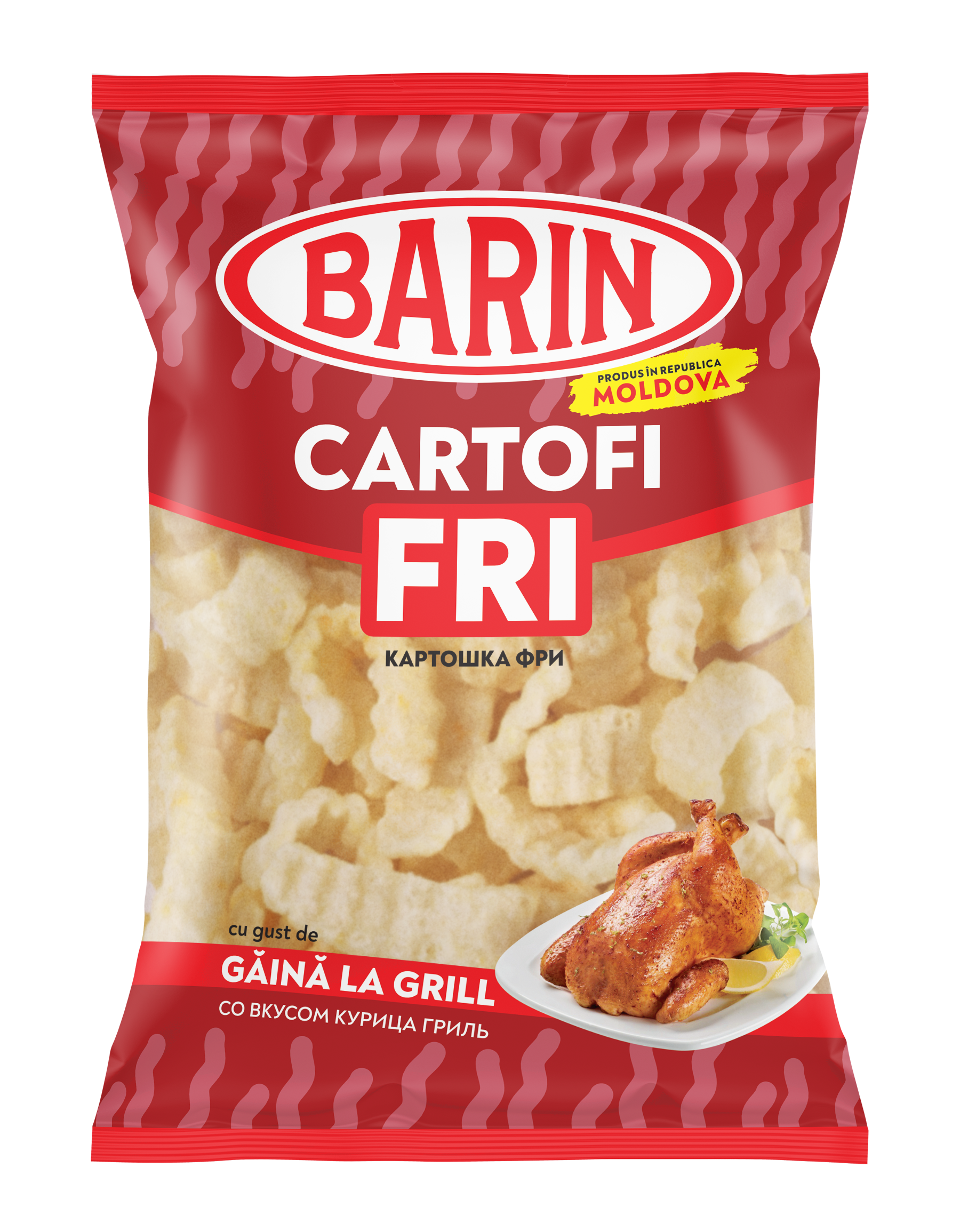 Cartofi FRI «BARIN» cu gust de „Găină la Grill” 60g image
