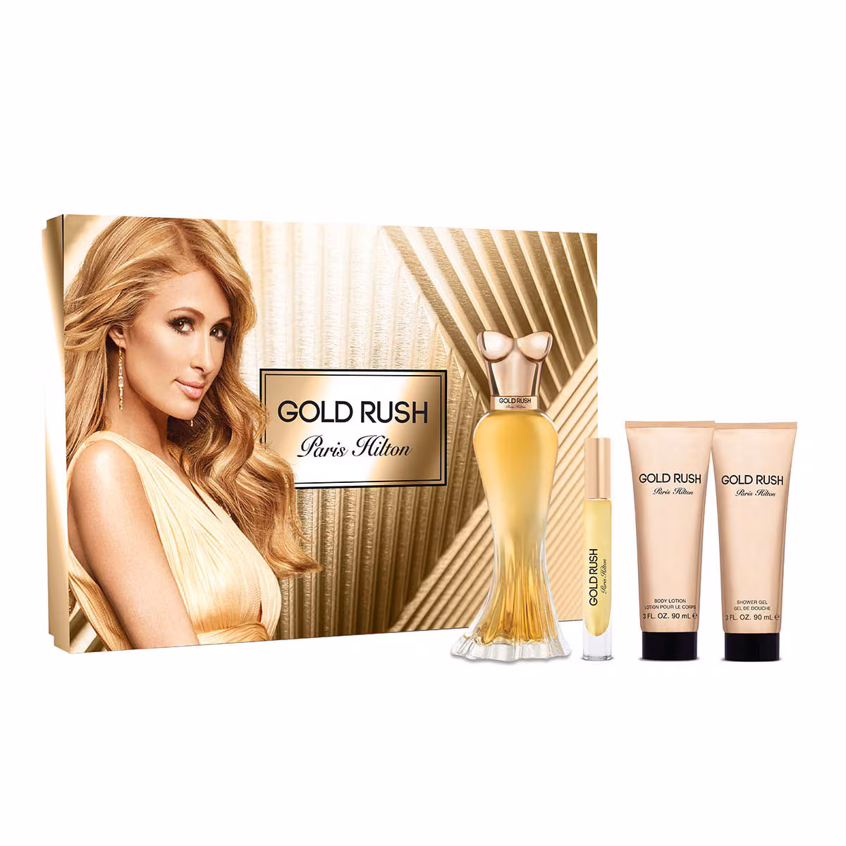 SET PARIS HILTON GOLD RUSH 3 PIEZAS 100 ML  1