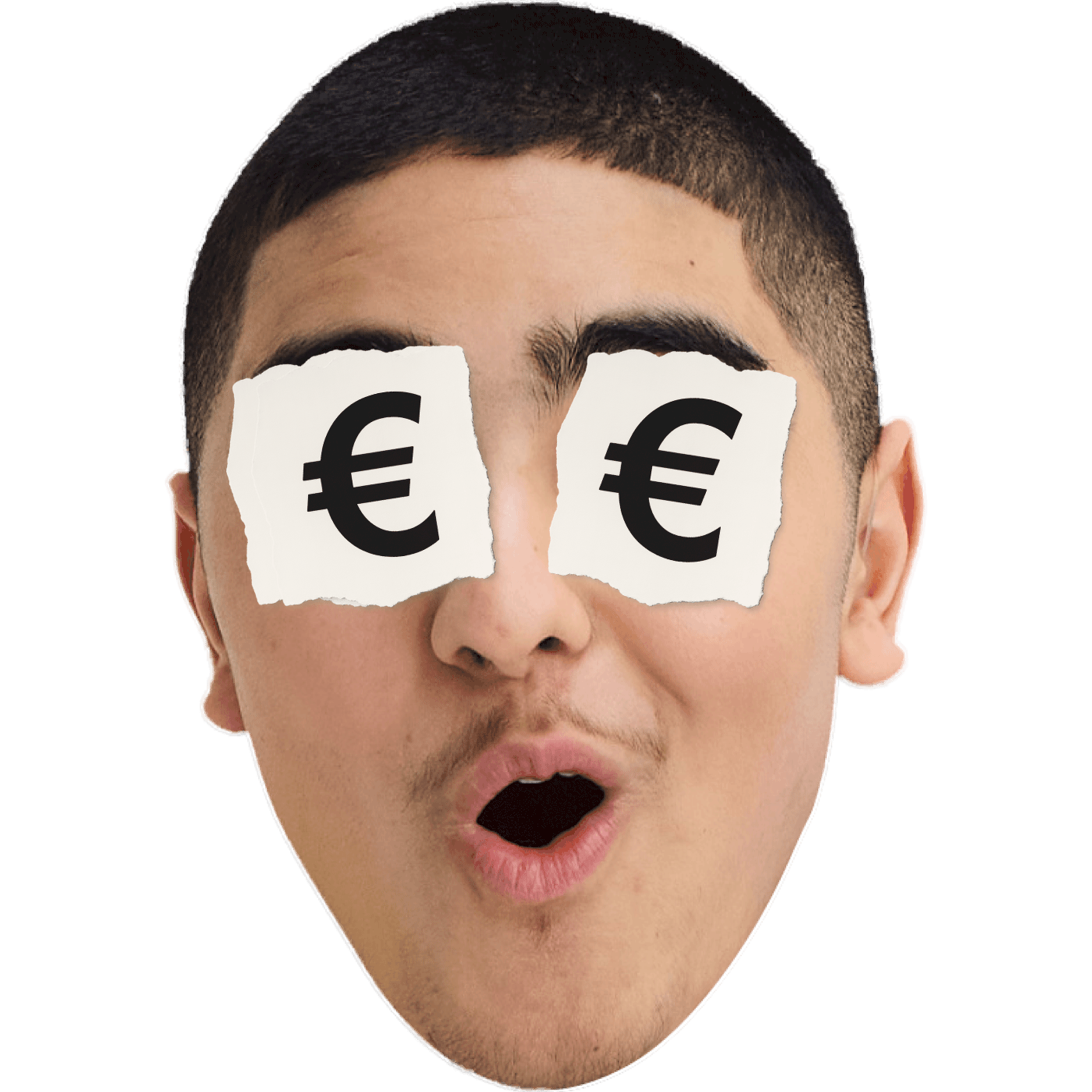 jongen met eurotekens op zijn ogen.png