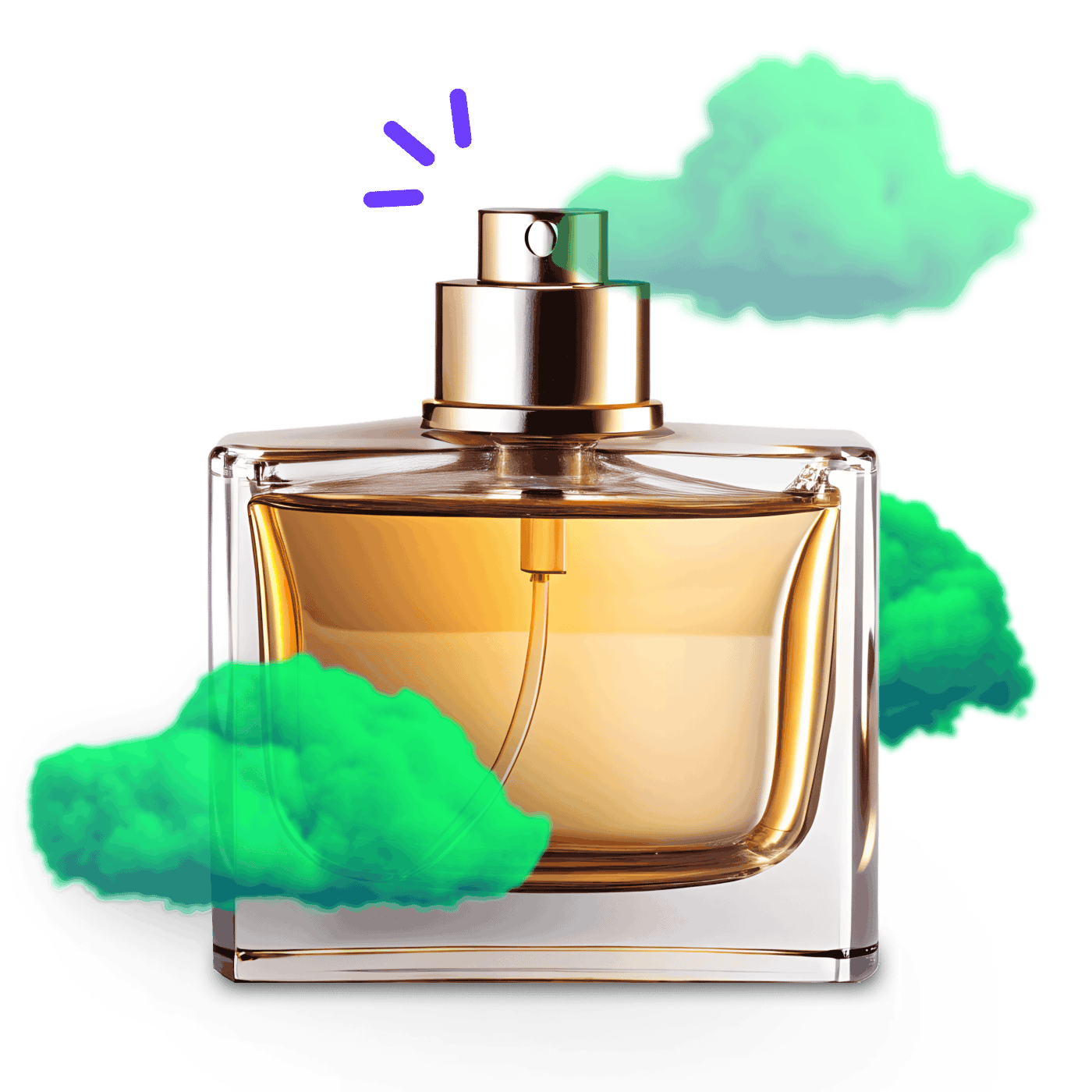 parfumfles met groene wolken eromheen.png