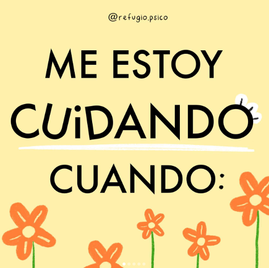 Me estoy cuidando cuando...