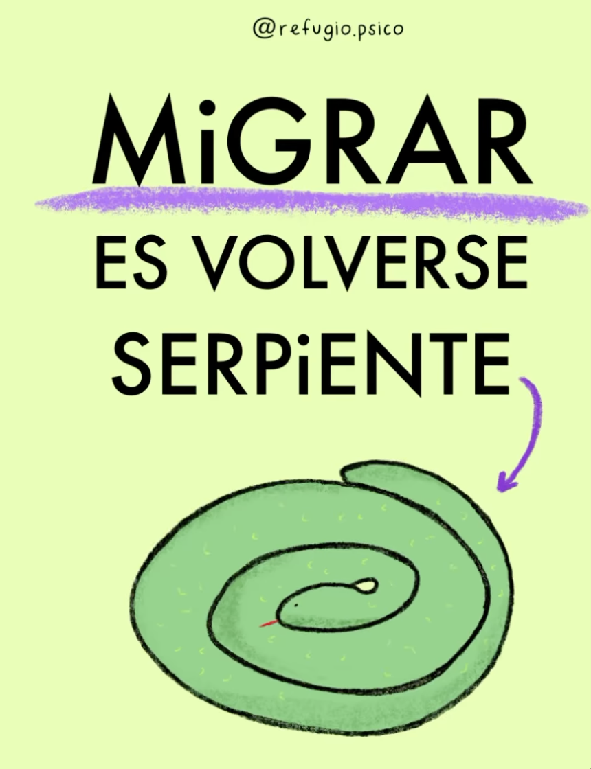 Migrar es volverse serpiente