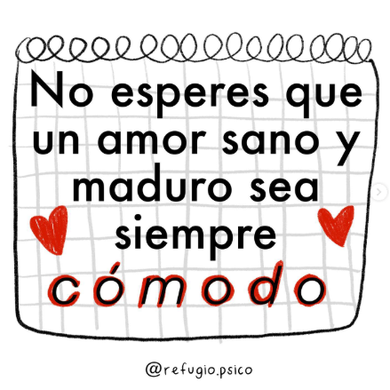 Amar no siempre es cómodo...