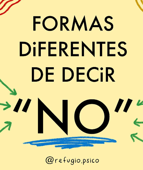 Formas diferentes de decir "NO"
