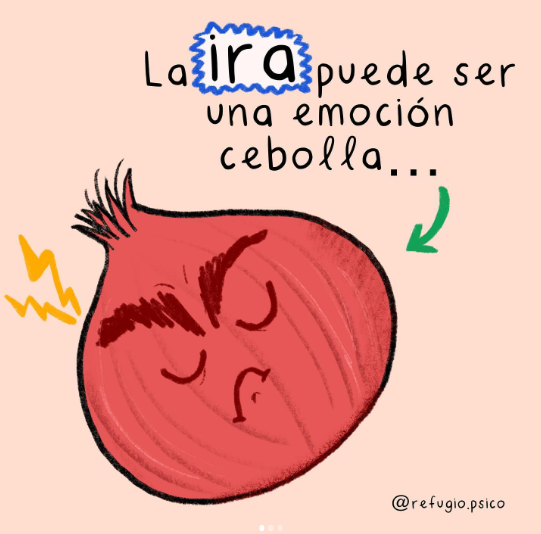 La ira es una emoción cebolla