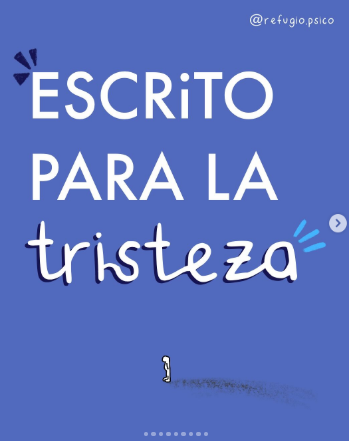 Escrito para la tristeza