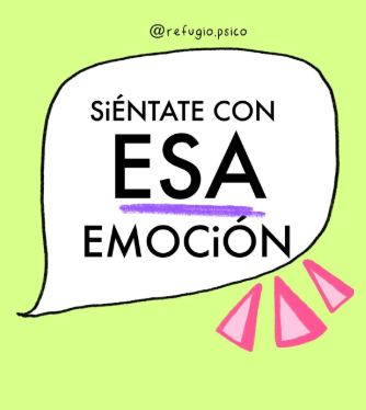 Siéntate con esa emoción