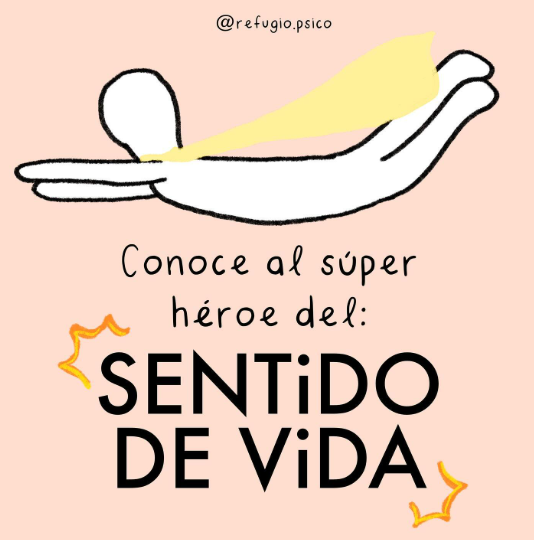 Súper héroe del sentido de vida