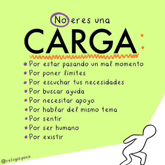 NO eres una carga...