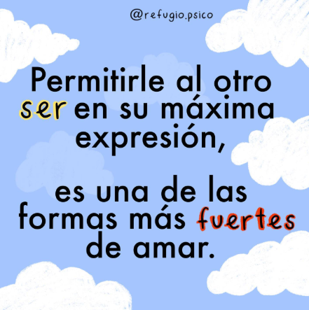 Permitir al otro ser...
