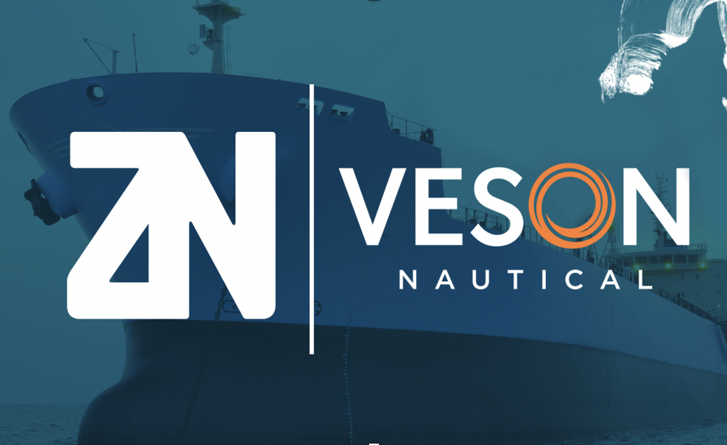 partnership announcement logos Veson Nautical and ZeroNorth 