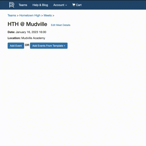 Add Events From Template gif