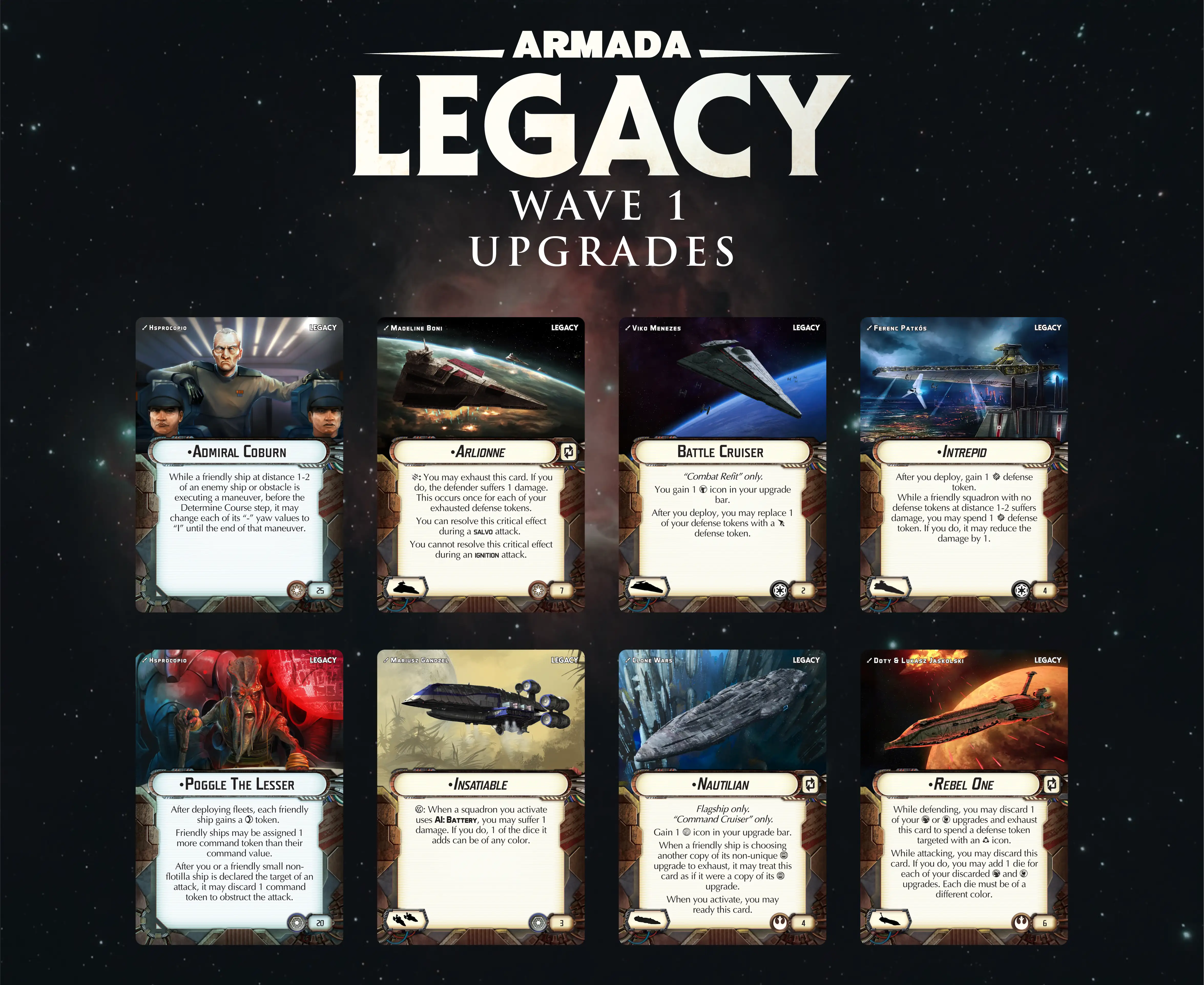 Legacy Wave 1 Upgrades