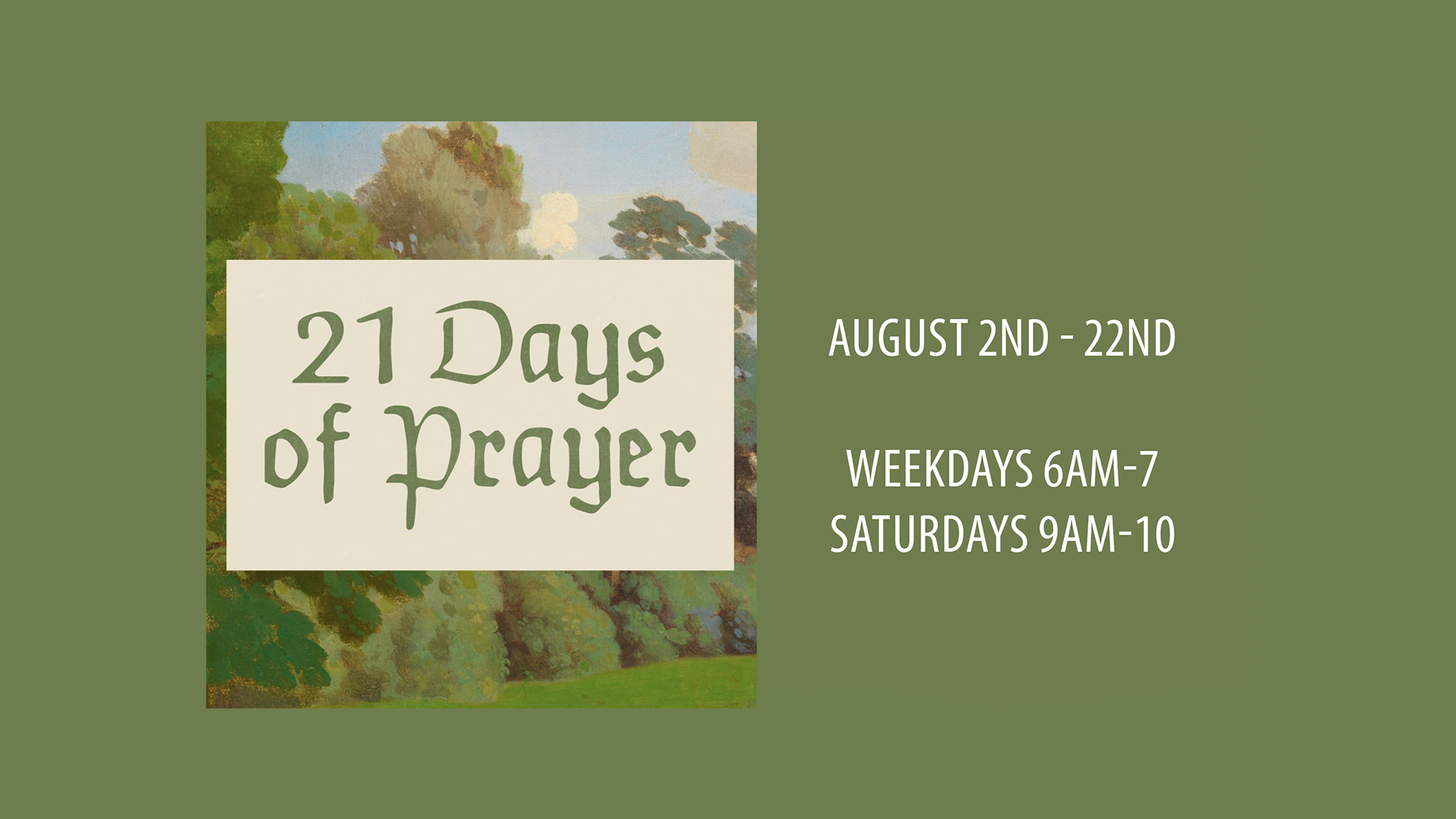21 Days Of Prayer