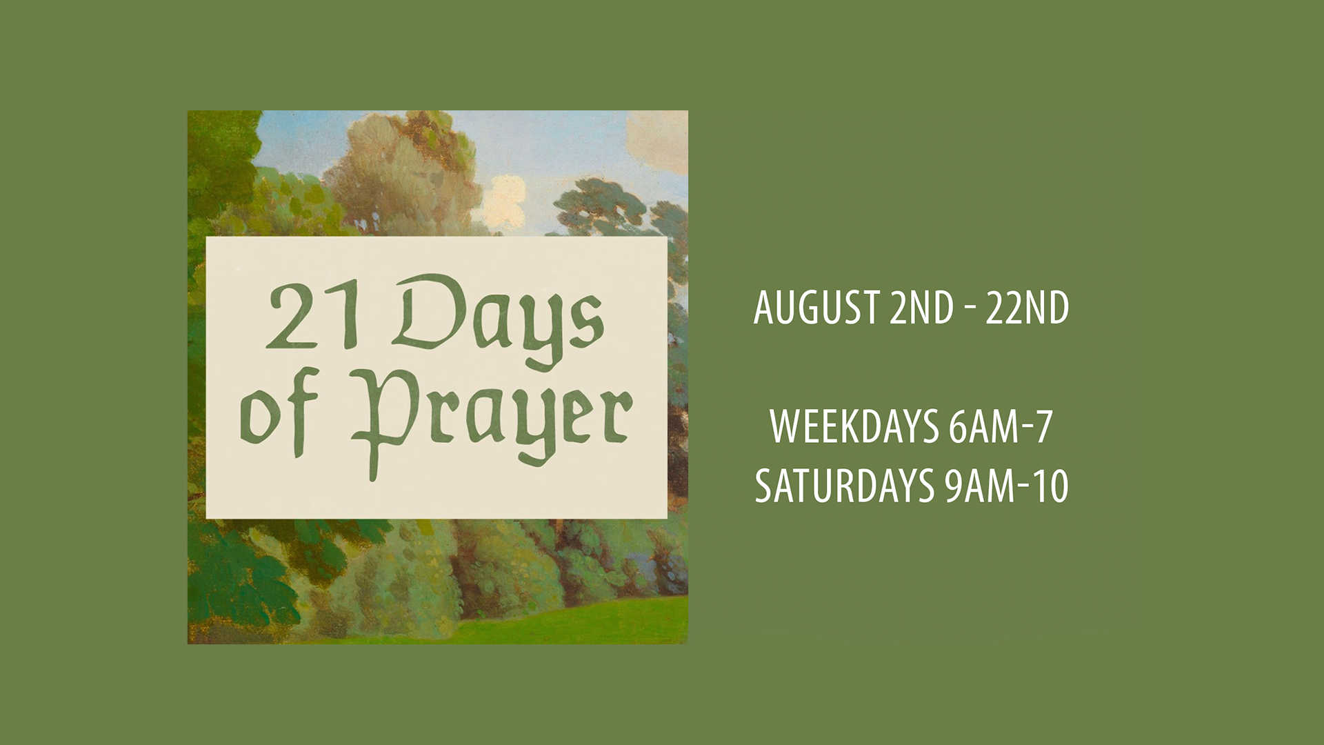 21 Days Of Prayer
