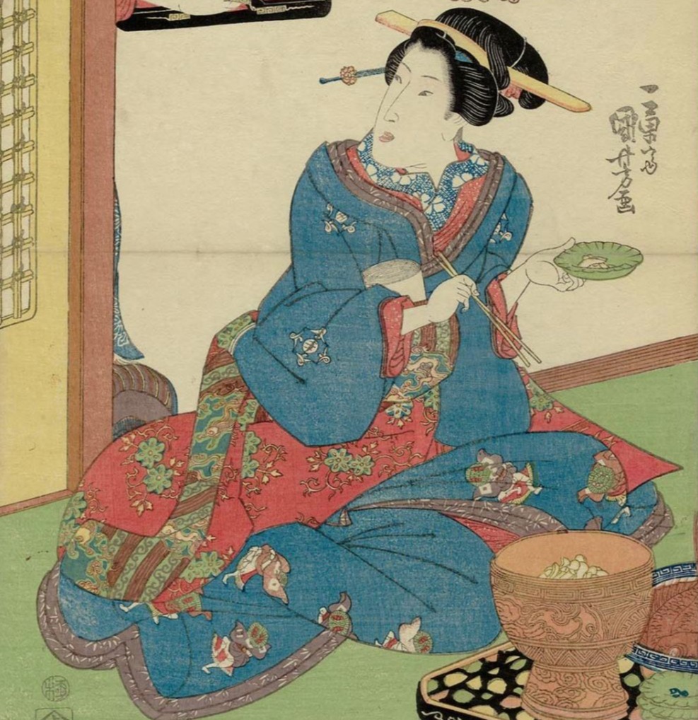 Pałeczki - Ukiyo-e