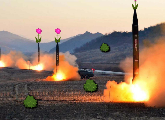 Vegan Missiles destroying the world