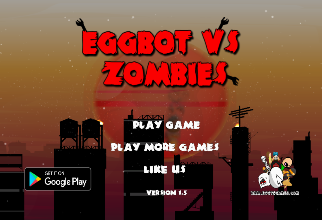Eggbot vs Zombies Main Menu