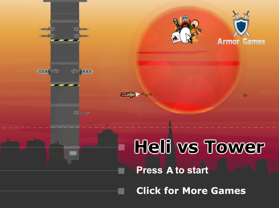 Heli vs Tower Main Menu from eggys games