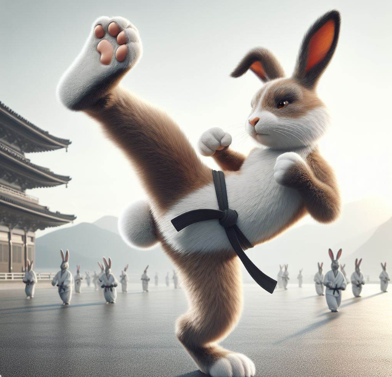 Kung Fu Bunny Attacks