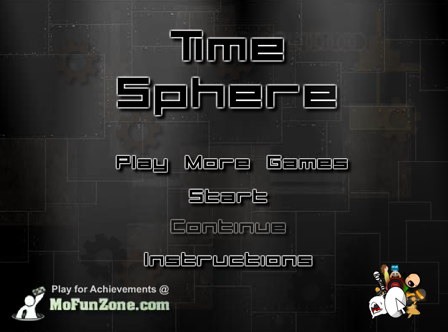 Time Sphere Main Menu Flash Game at Eggys Games