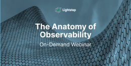 The Anatomy of Observability