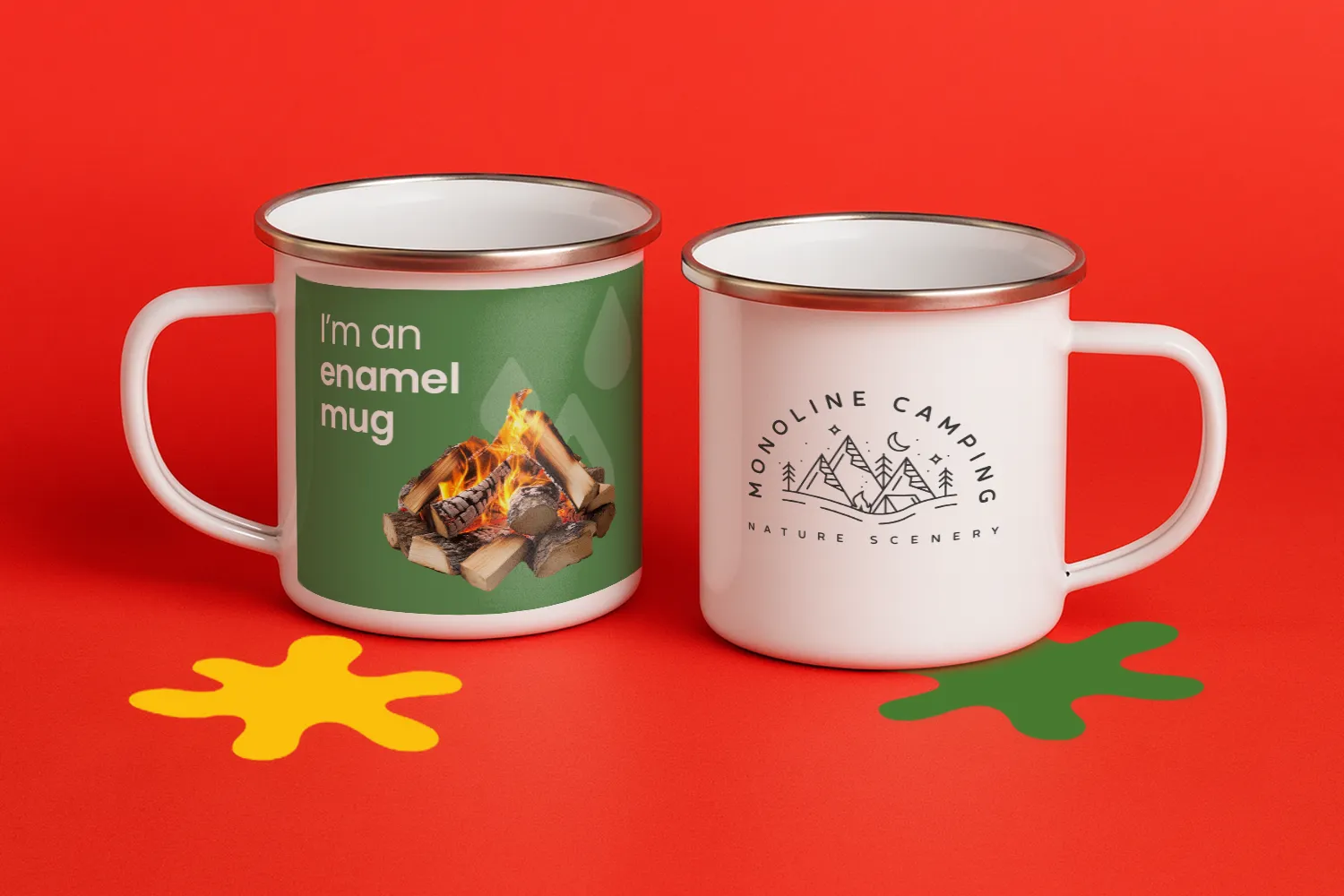 Personalised ENAMEL MUGS