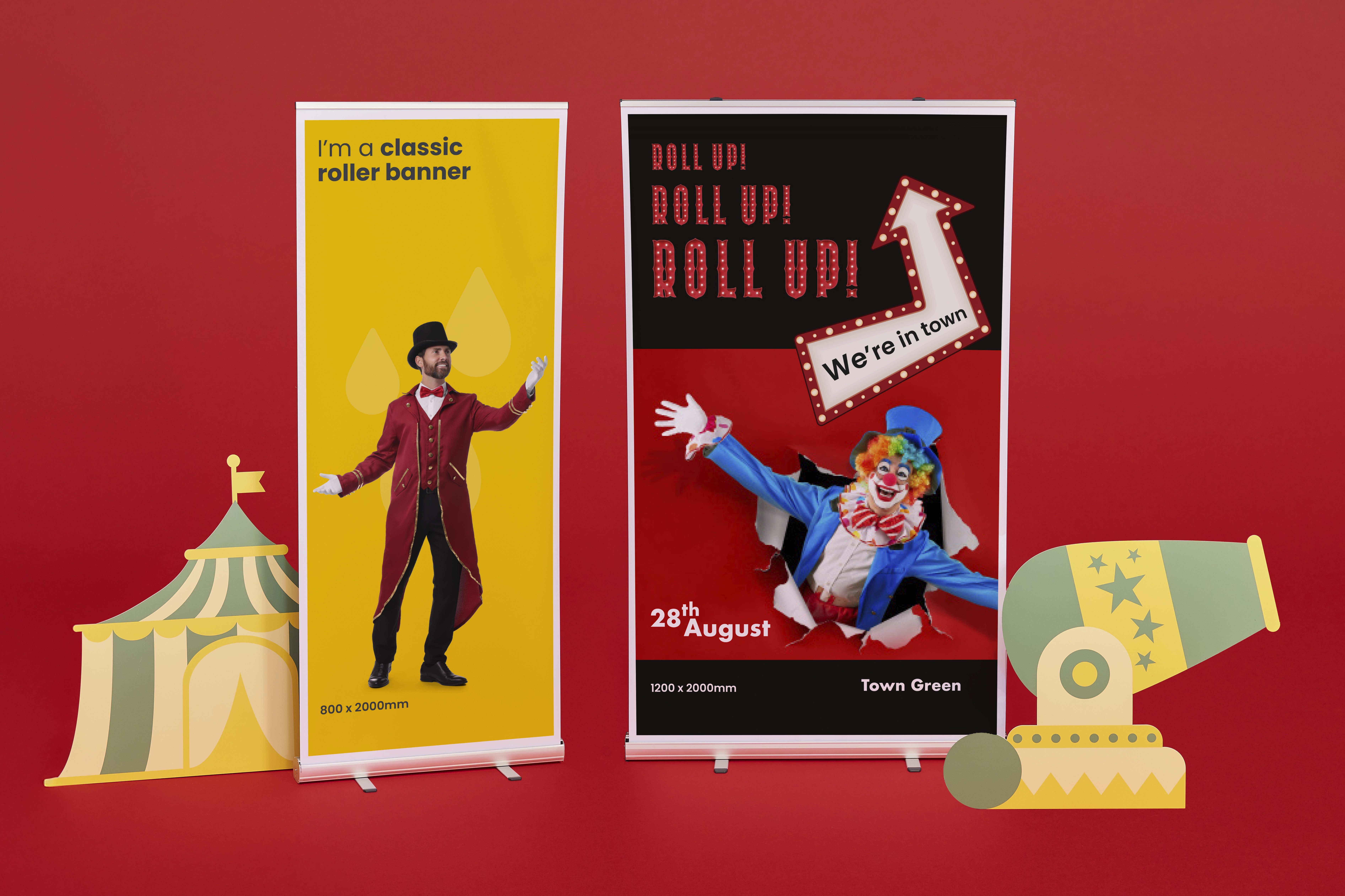 Packing Guides Examples Classic Wide Roller Banner | Printed Roller Banners | WTTB