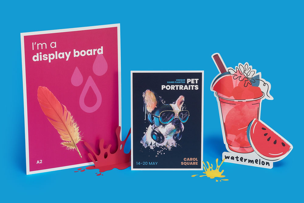 Mini Display Board Example 2mm Display Board | Lightweight Card Display Board | WTTB