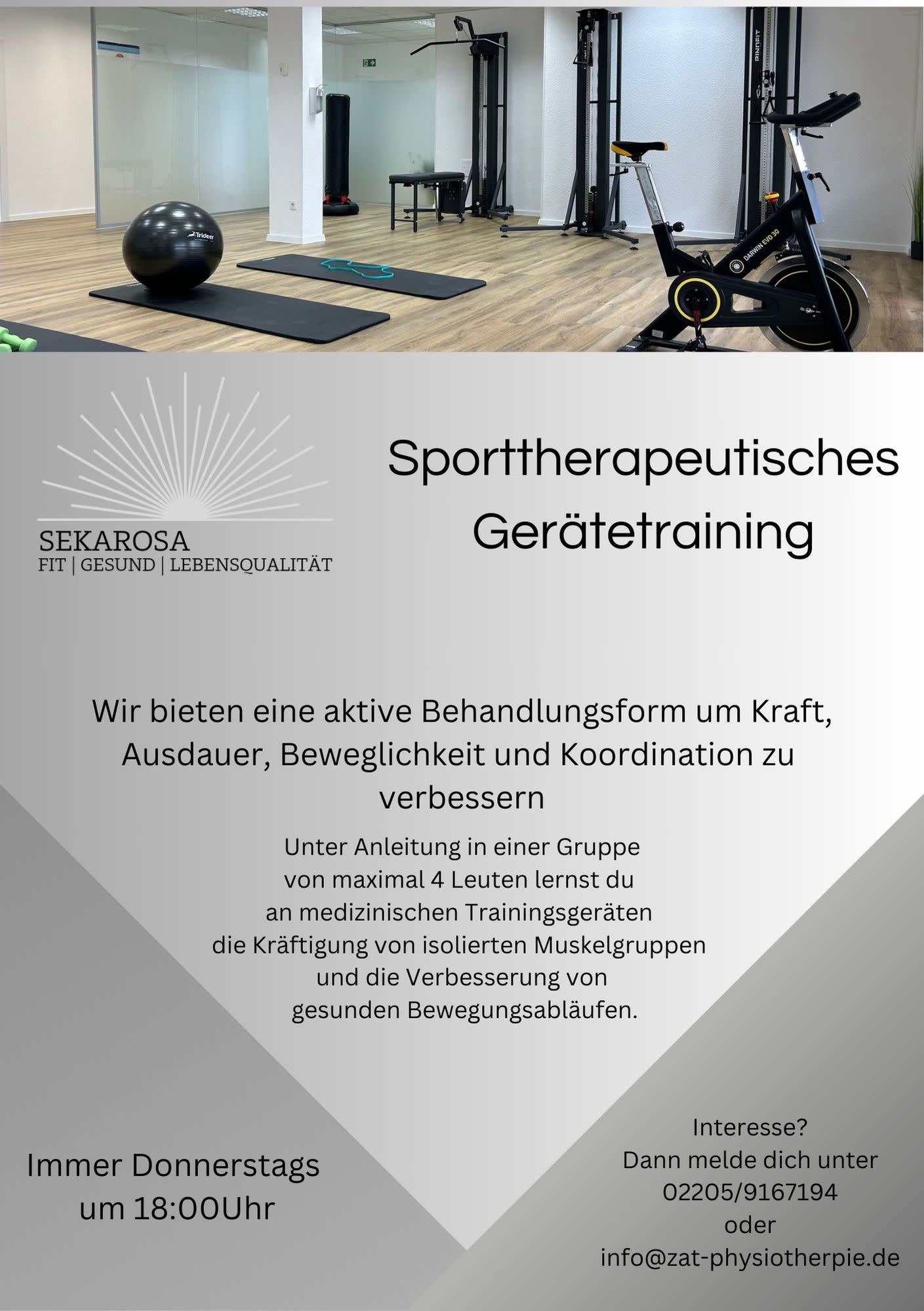 Therapeutisches Gerätetraining