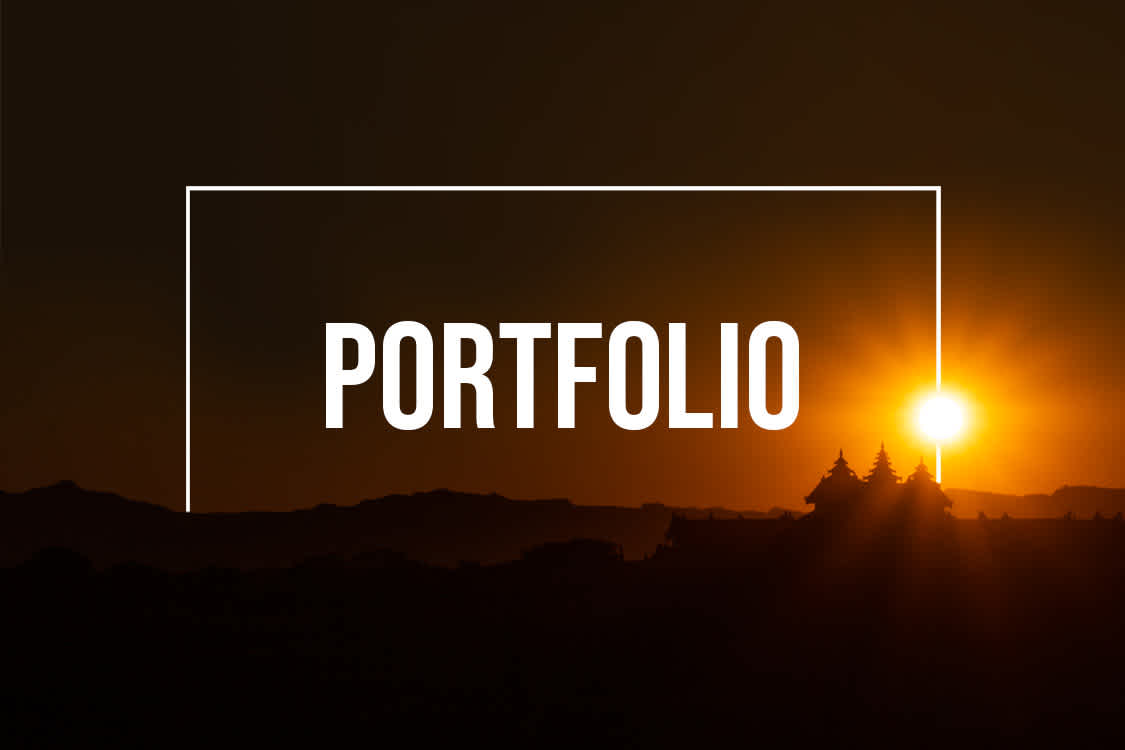 Screenshot of portfolio website