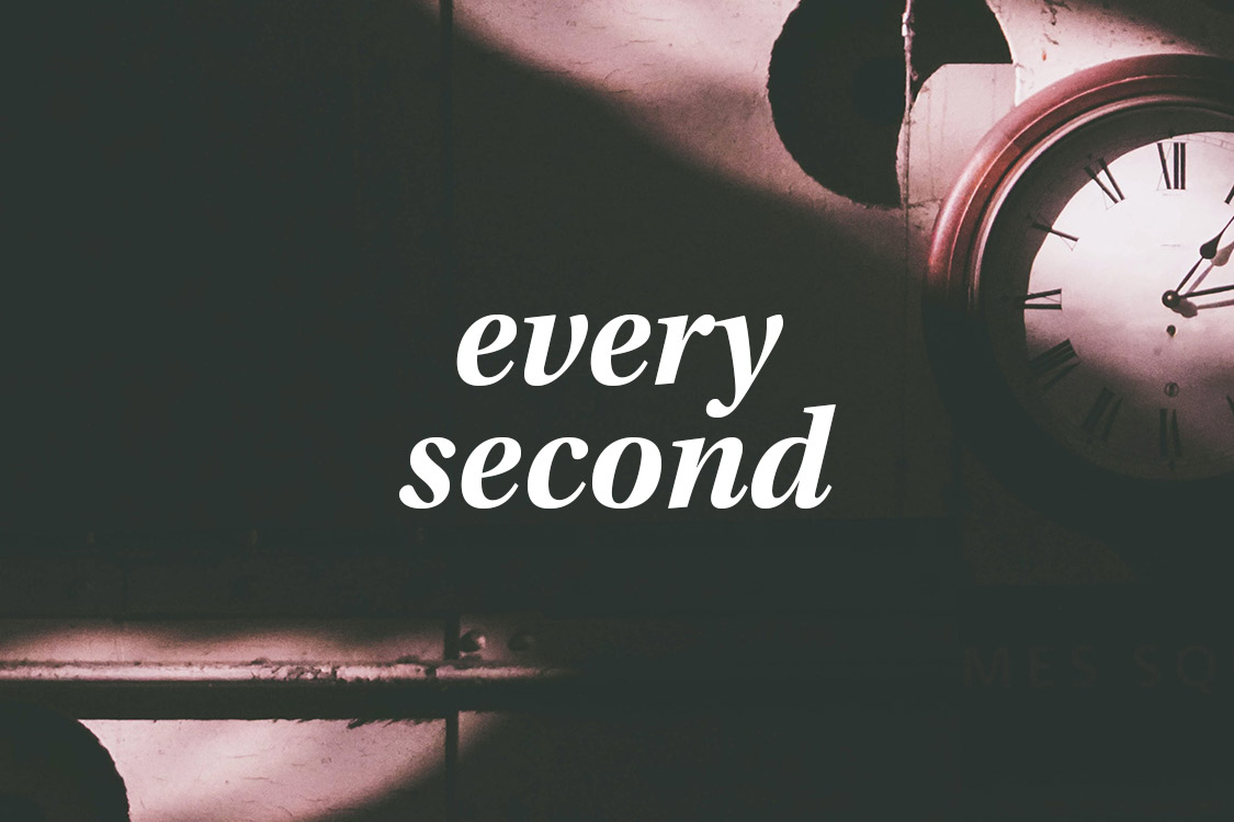 Screenshot of Every Second website