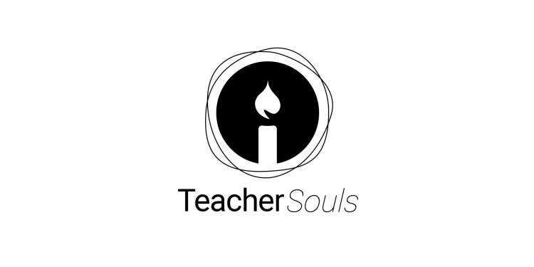 Black and White version of TeacherSouls logo
