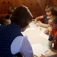 Schuljahresmotto 190625 Tischdecken 095524