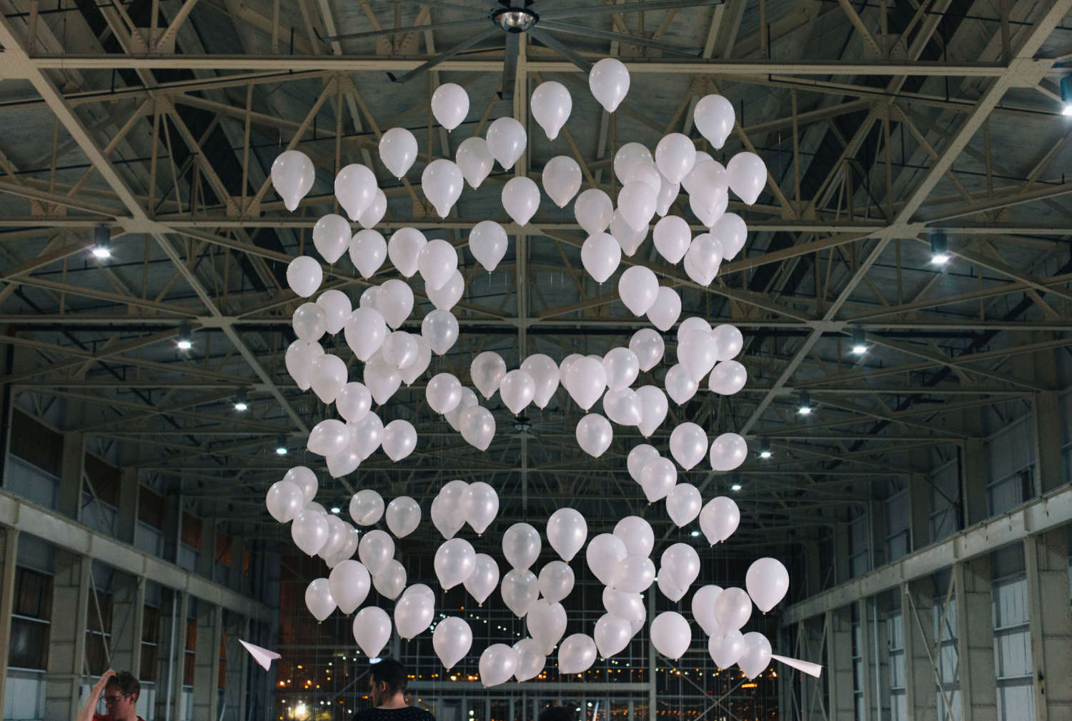 Balloons released at Brooklyn Beta