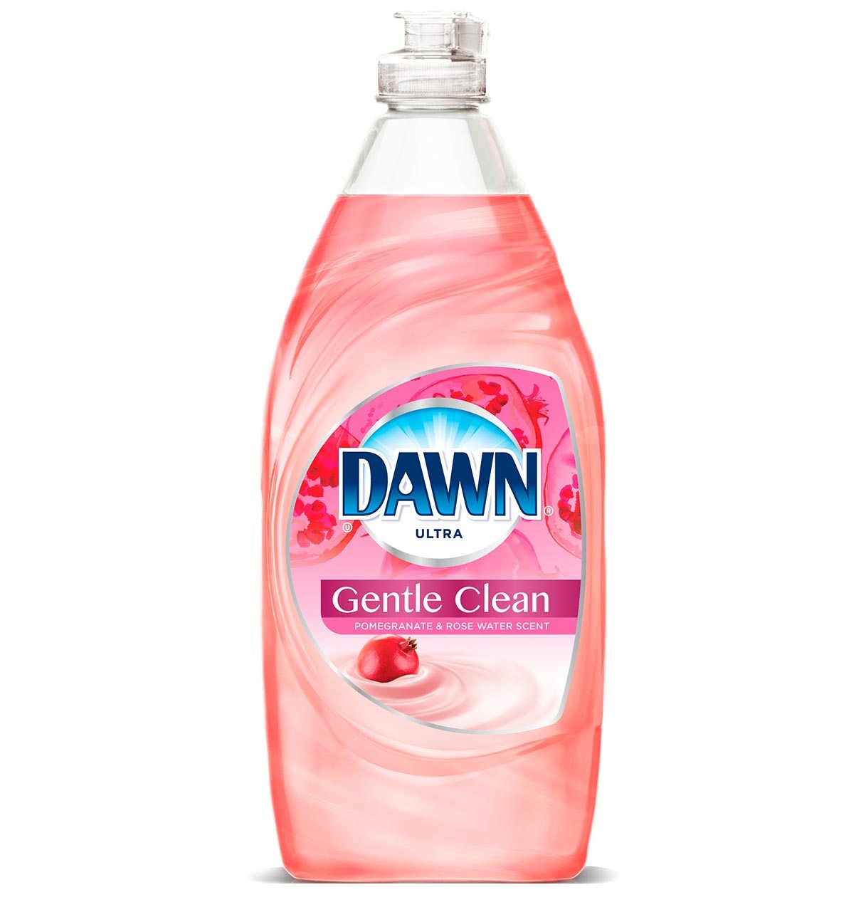 Líquido para trastes Dawn Gentle Clean, granada y agua de rosas