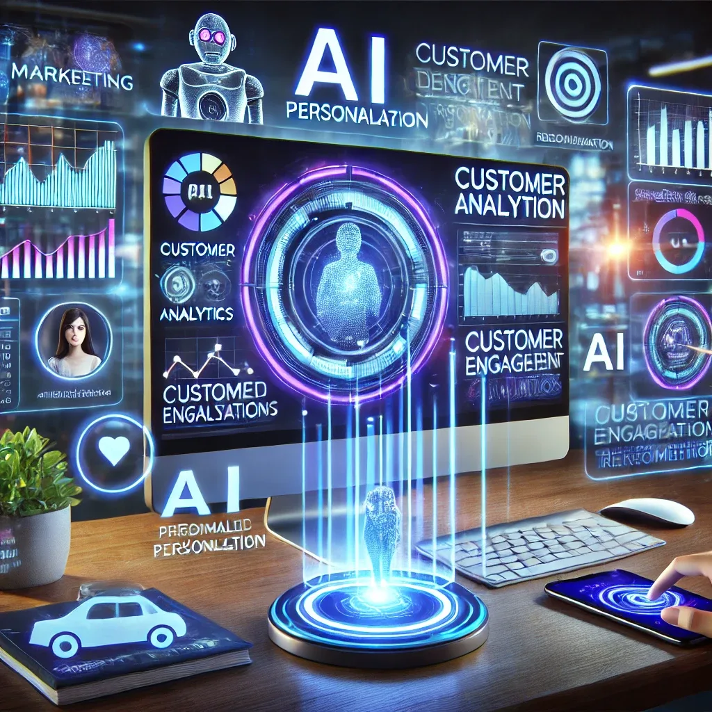  Image that visually represents AI-driven personalized marketing