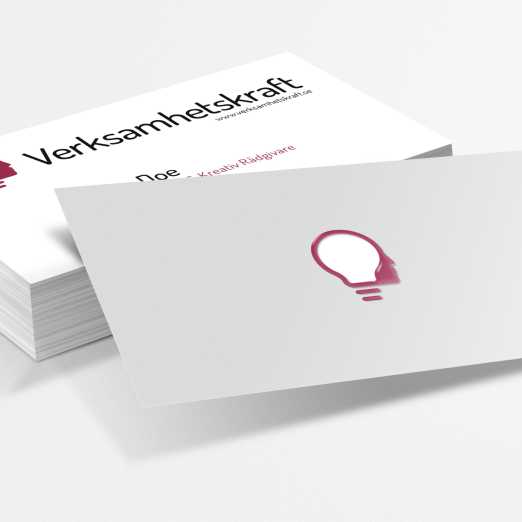Business cards for Swedish education and creativity consultancy firm.