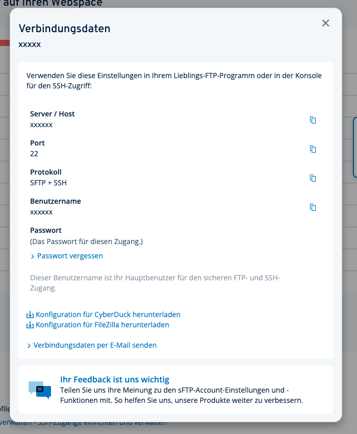 Verbindungsdaten