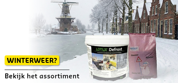 Banner tbv van verkoop van winterartikelen