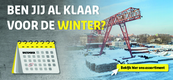 Banner tbv van verkoop van winterartikelen